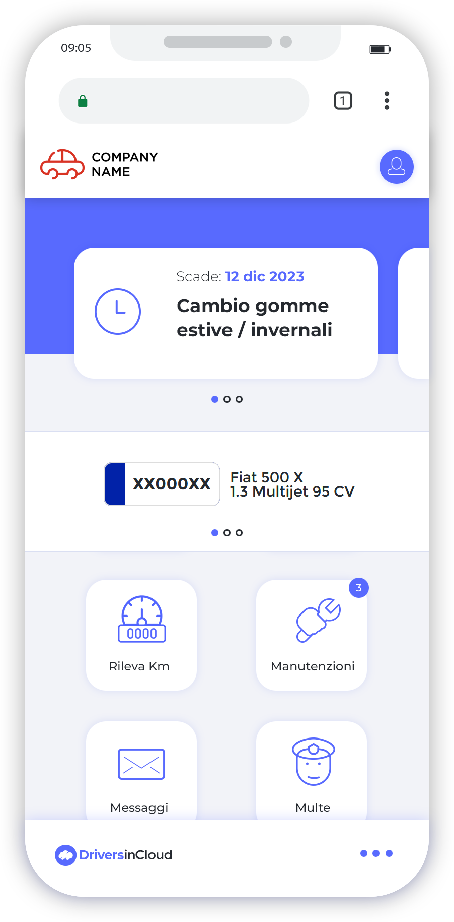 EdriversinCloud Dashboard